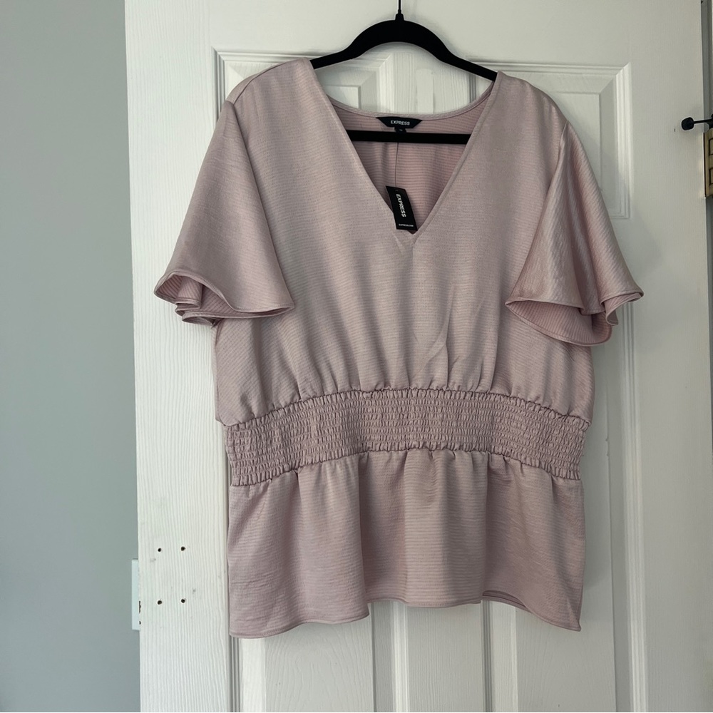 Express Flutter Sleeve Blouse
